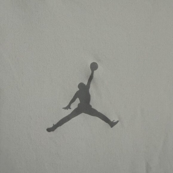 Jordan Sleeveless Logo Training Dri-Fit Fitted Shirt Men's XXL White Summer - Picture 2 of 7